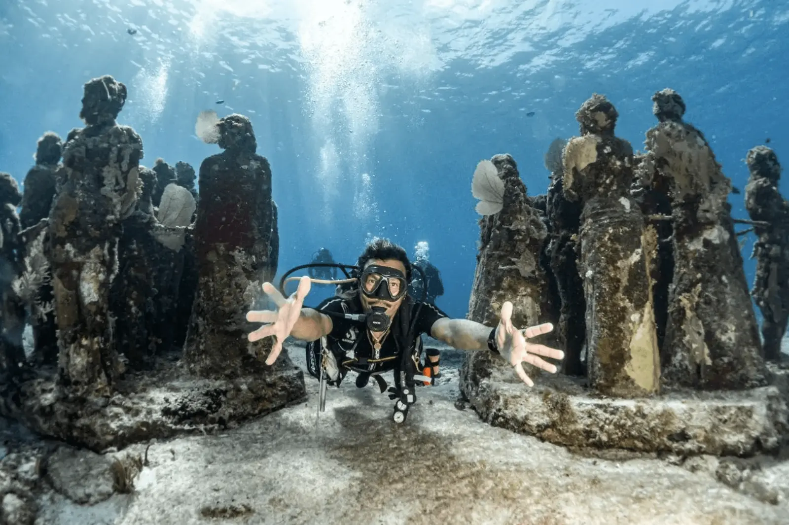 Mergulho no MUSA em Isla Mujeres